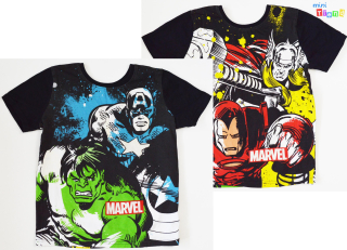 F&F Marvel mintás fekete póló 11-12év 3-Jó állapot
