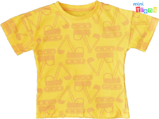 Matalan markoló mintás sárga póló 3-4év 4-Hibátlan