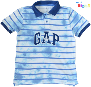 Gap kék csíkos ingpóló 8-9év 4-Hibátlan