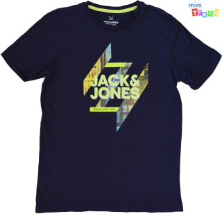 Jack&Jones sötétkék póló 14-15év 4-Hibátlan