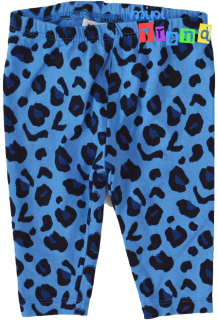 Next leopárd mintás kék leggings 62 4-Hibtálan