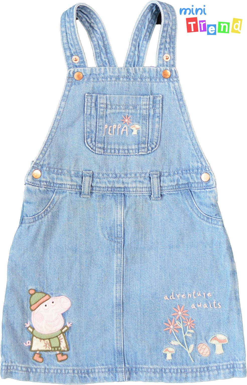 Peppa farmer kantáros ruha 3-4év 3-Jó állapot(elszíneződés)