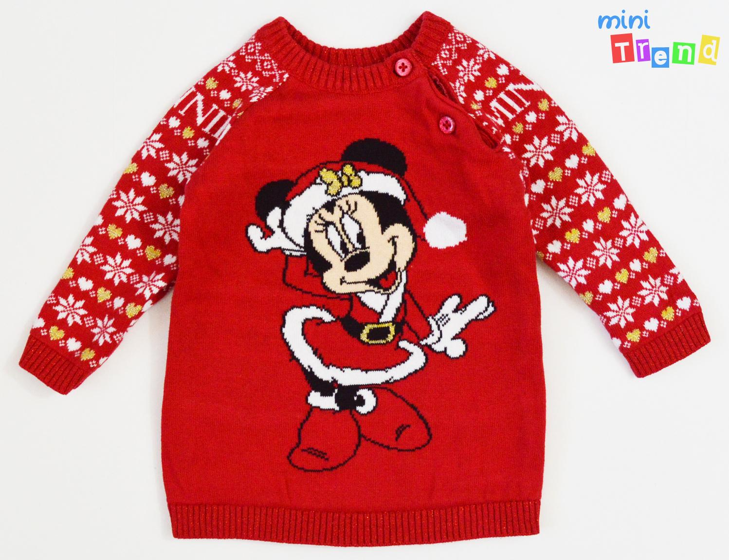 Primark Minnie piros kötött ruha 62 5-Újszerű