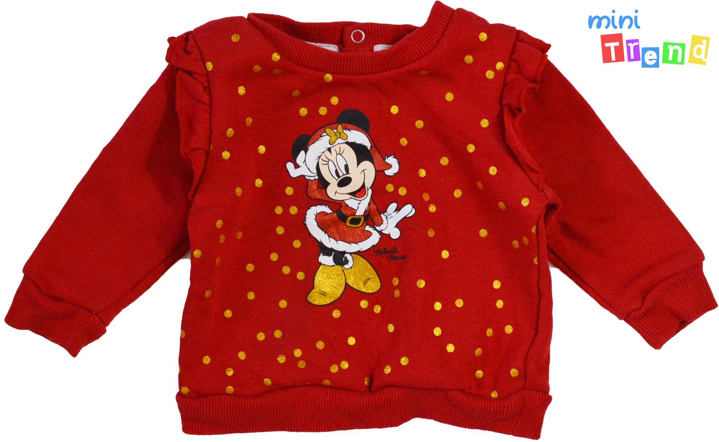 Primark Minnie piros pulóver 74 4-Hibátlan