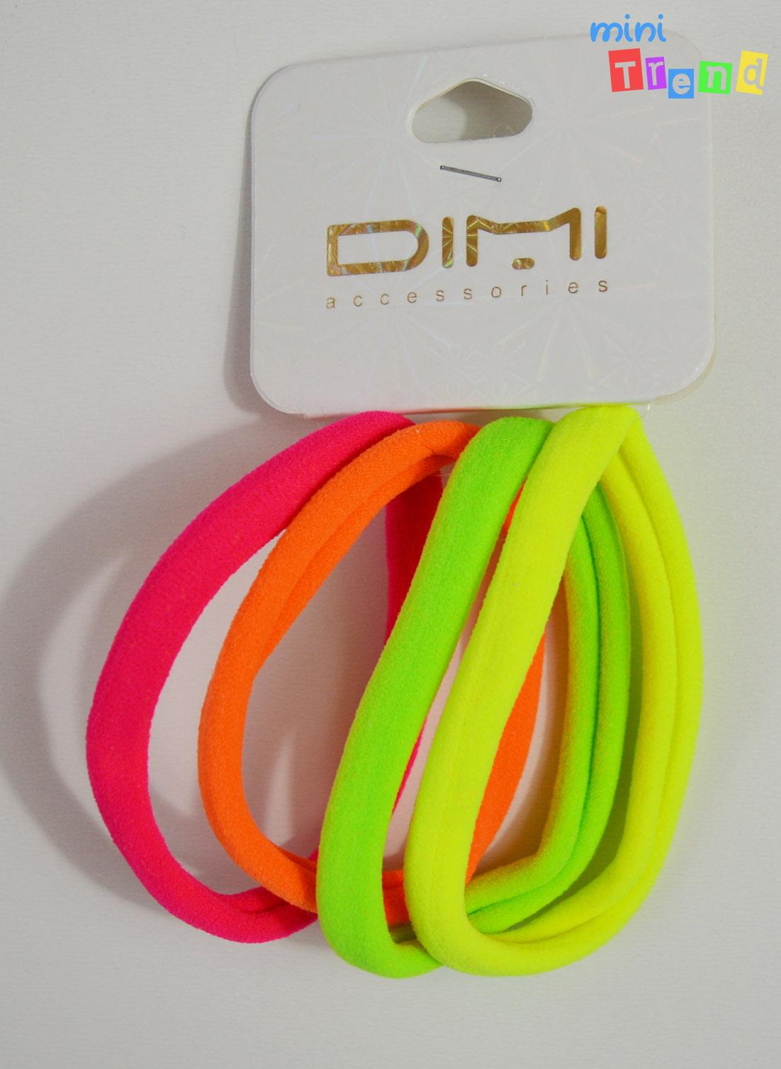 Színes nagy méretű hajgumi 4db 10cm