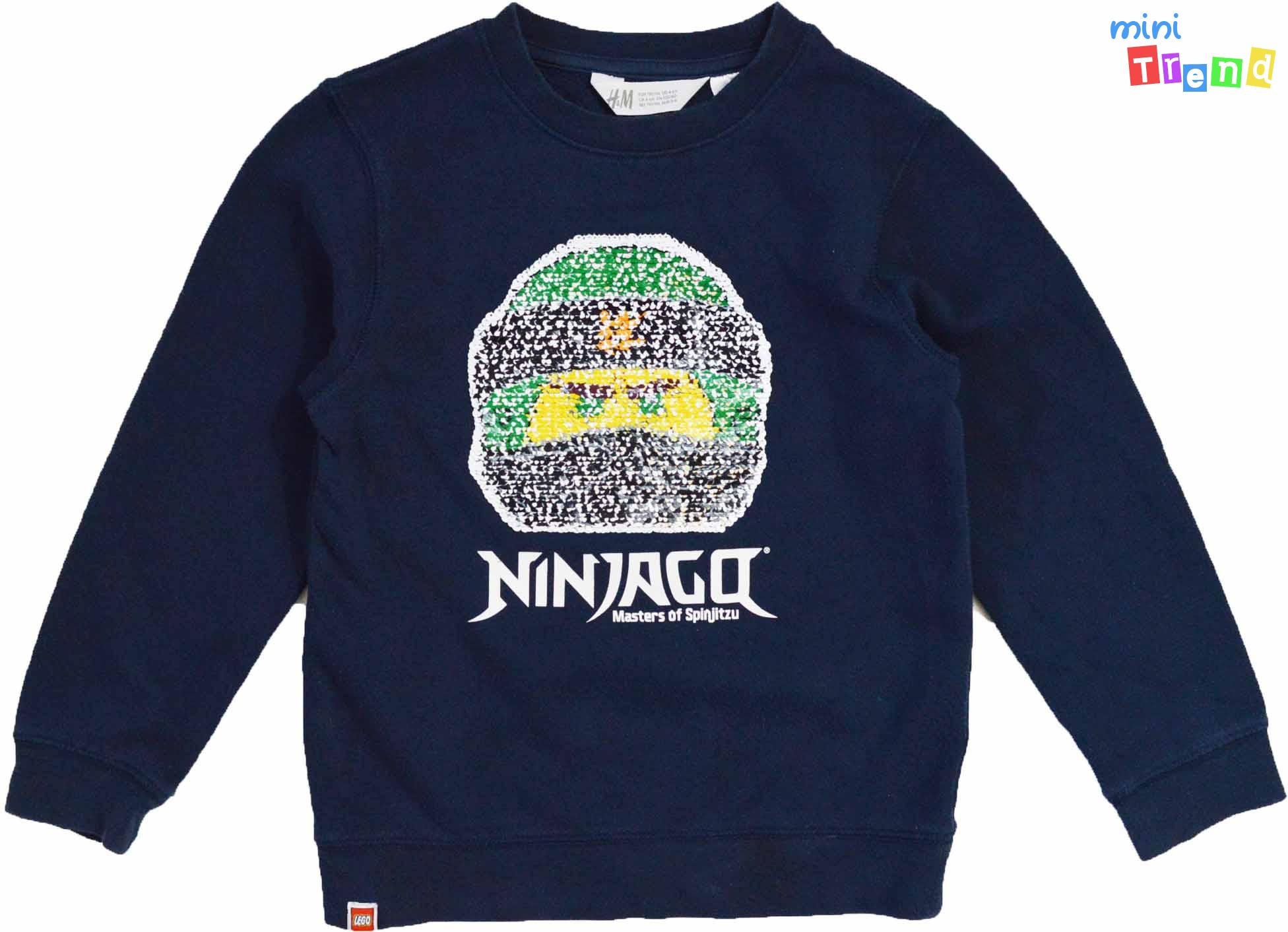 H&M Lego simítos sötétkék pulóver 4-6év 2-Játszós