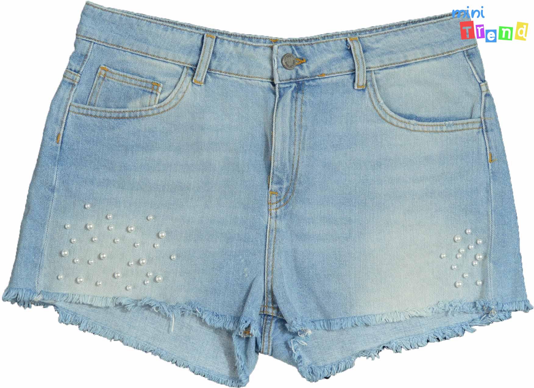 Zara gyöngyös farmer rövidnadrág 42 4-Hibátlan
