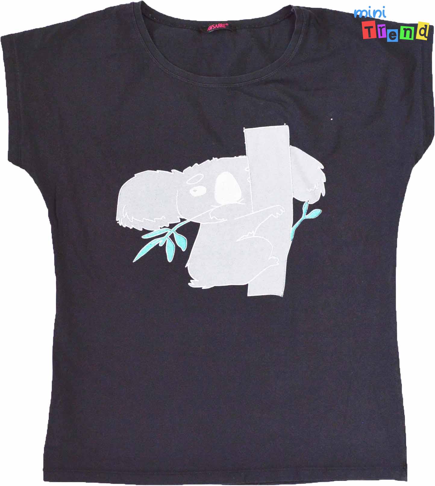 Koala fekete felső One Size 3-Jó állapot