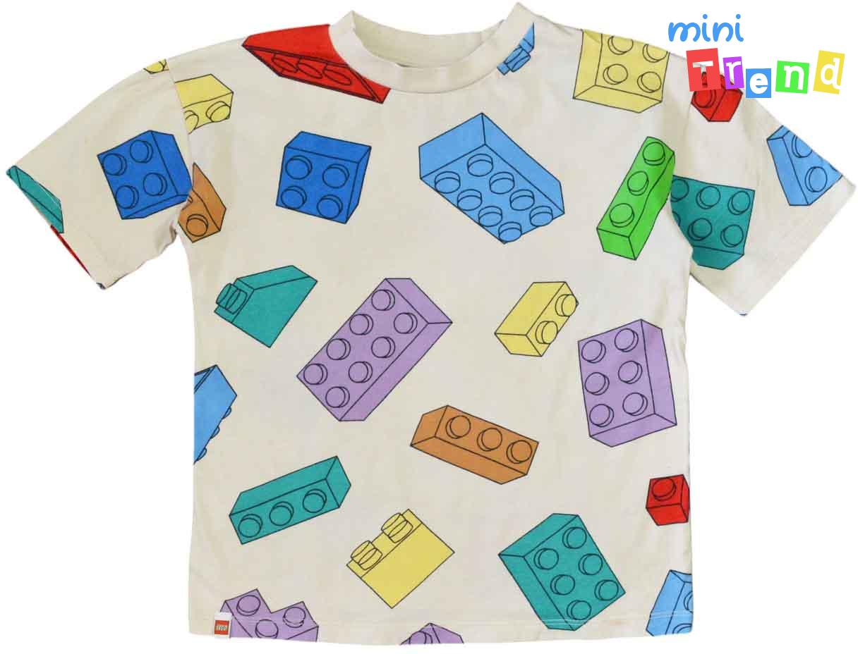 H&M Lego mintás drapp póló 7-8év 4-Hibátlan(is folt)