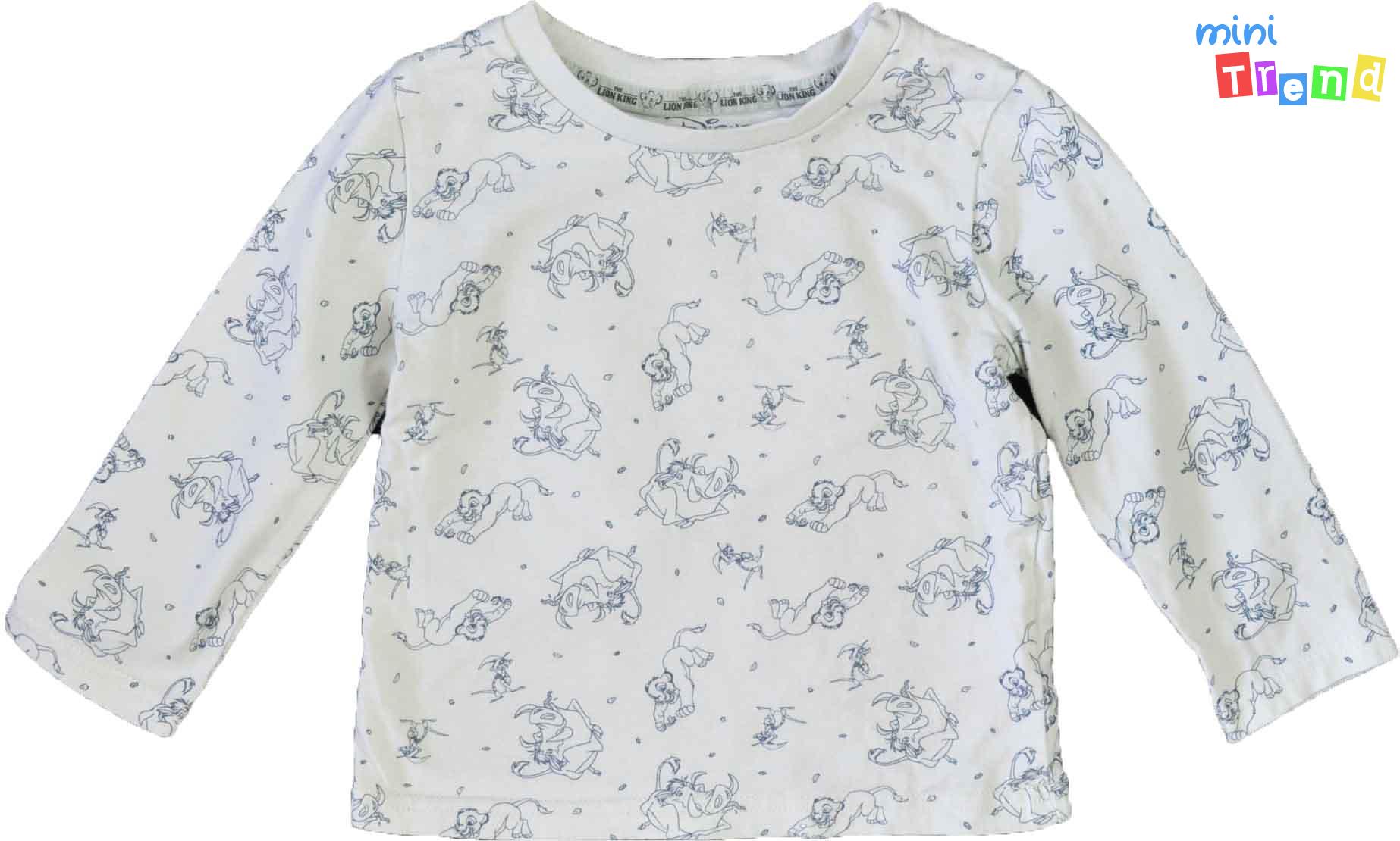 Primark LionKing mintás szürke felső 86 4-Hibátlan