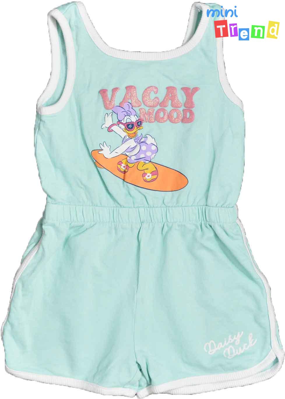 Primark Daisy világoskék playsuit 3-4év 4-Hibátlan(halvány elszíneződés)