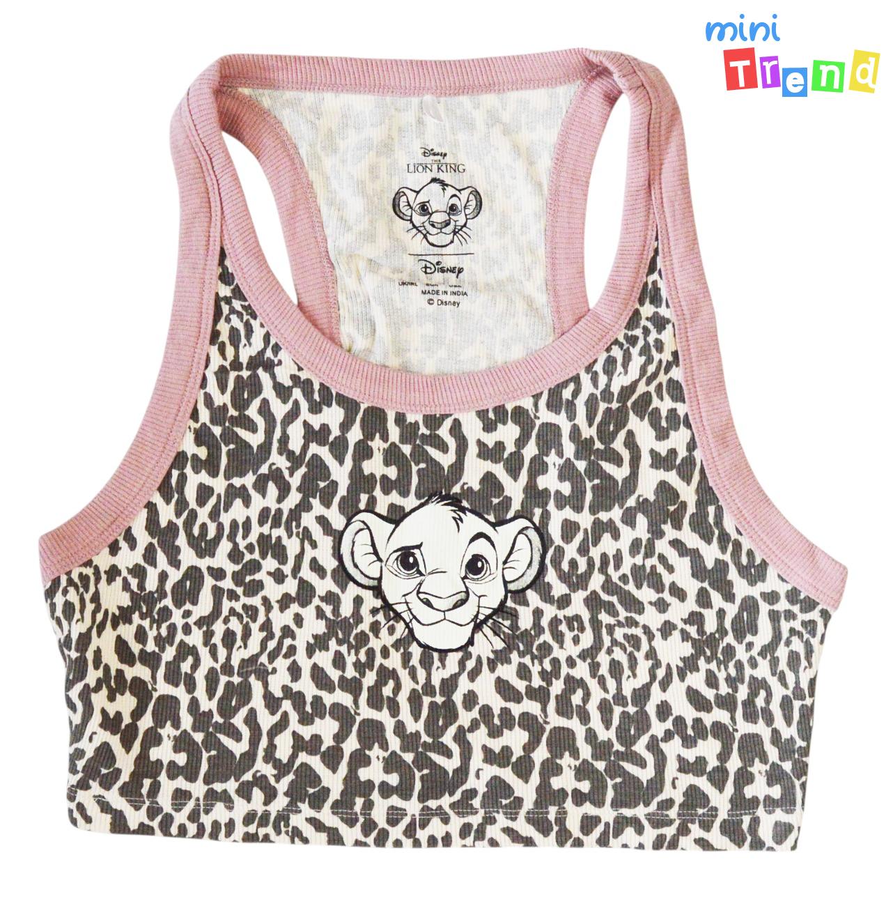 Primark LionKing leopárd mintás top S 5-Újszerű