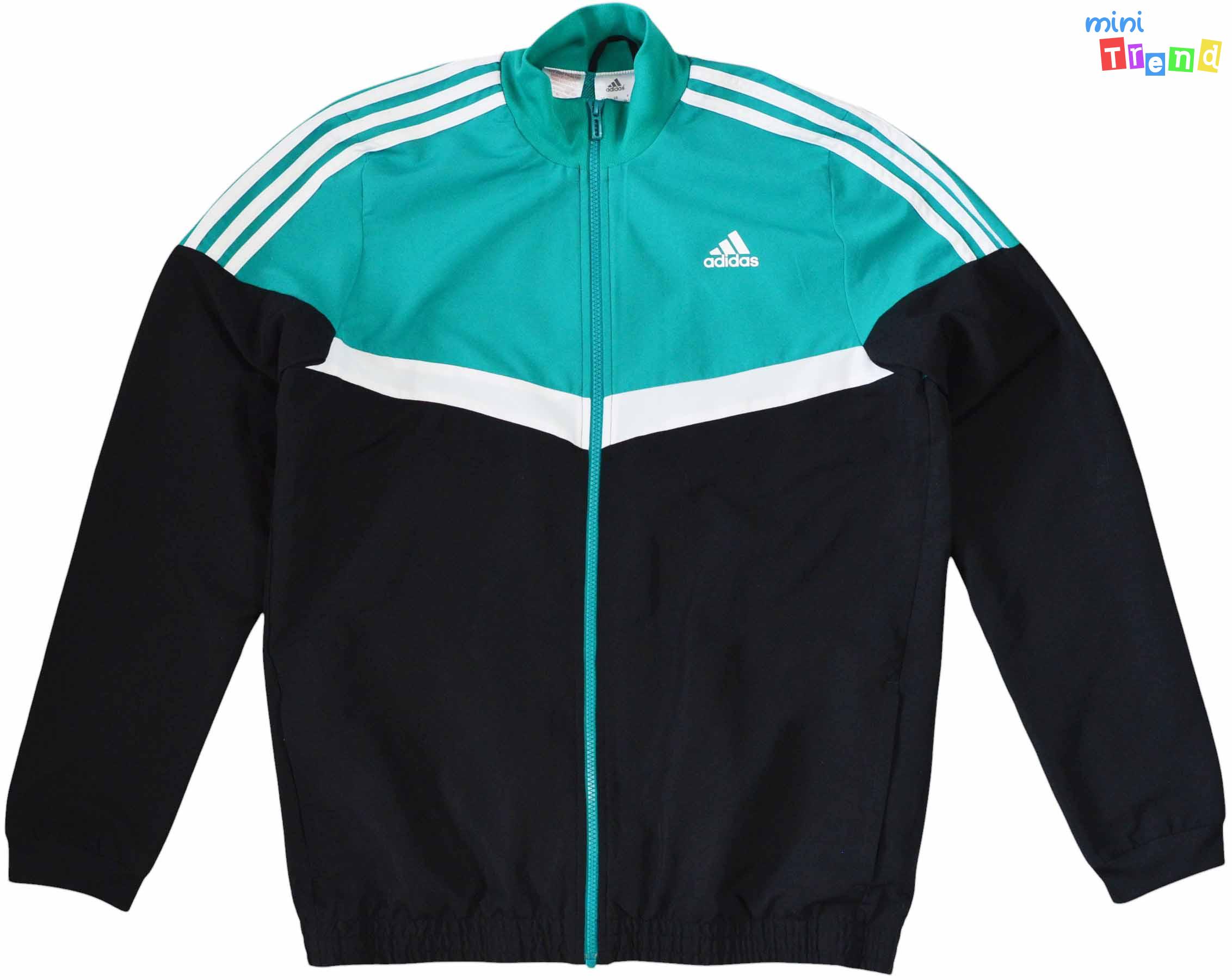 Adidas zöld-fekete, belül hálós szabadidő felső 15-16év 5-Újszerű
