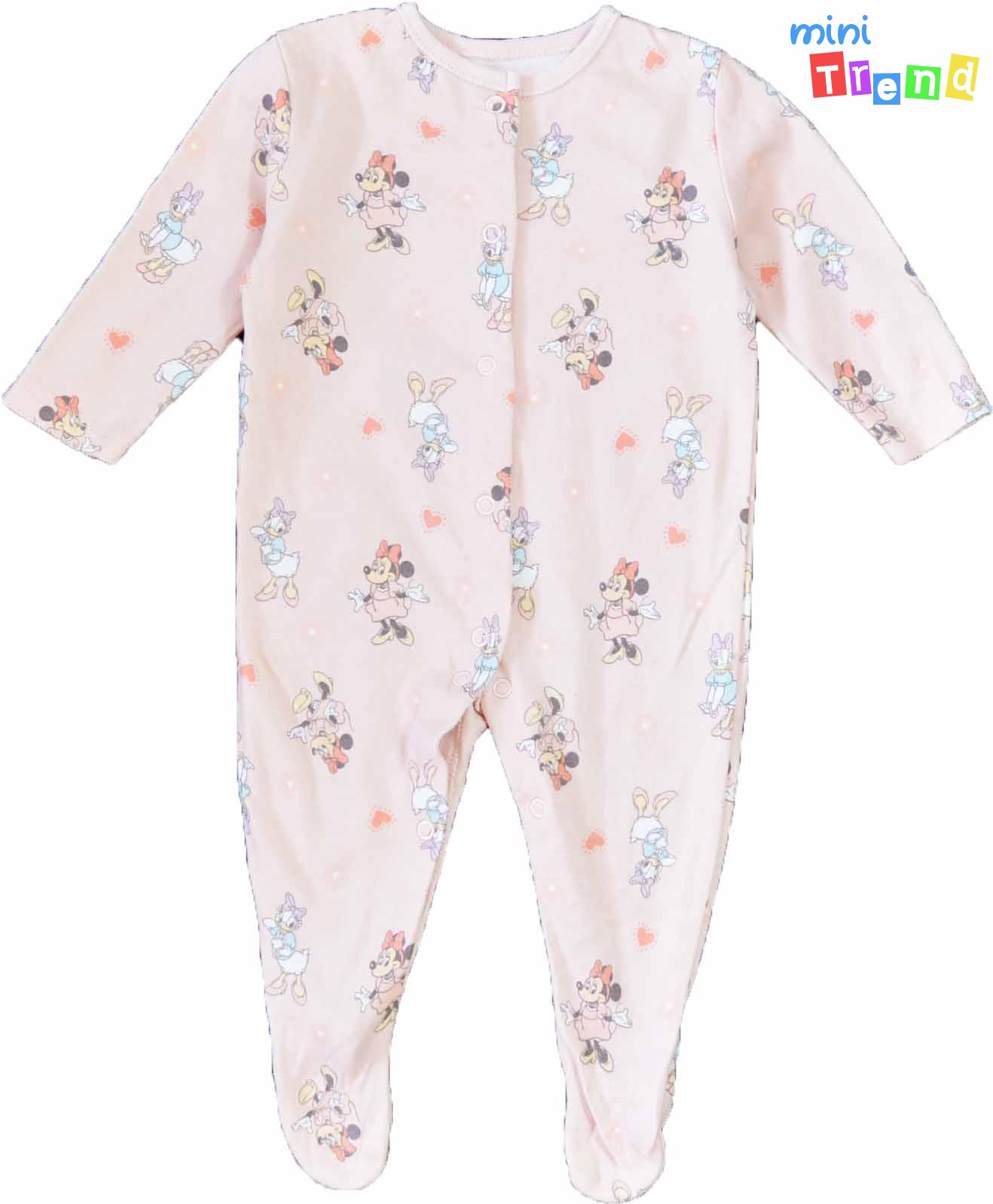 Primark Minnie mintás rózsaszín rugdalózó 68 5-Újszerű