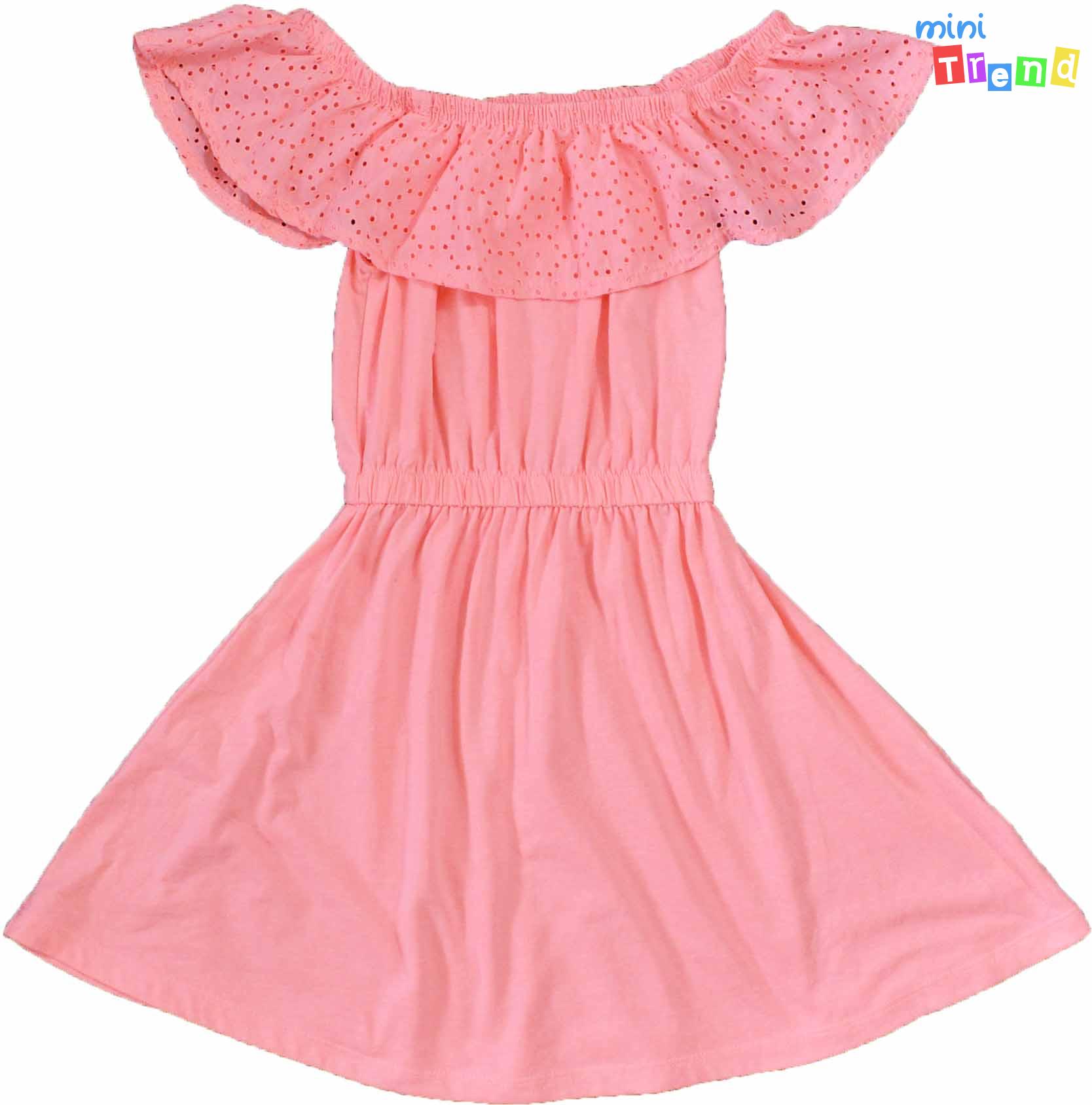 Primark neonnarancs csipkés ruha 8-9év 4-Hibátlan