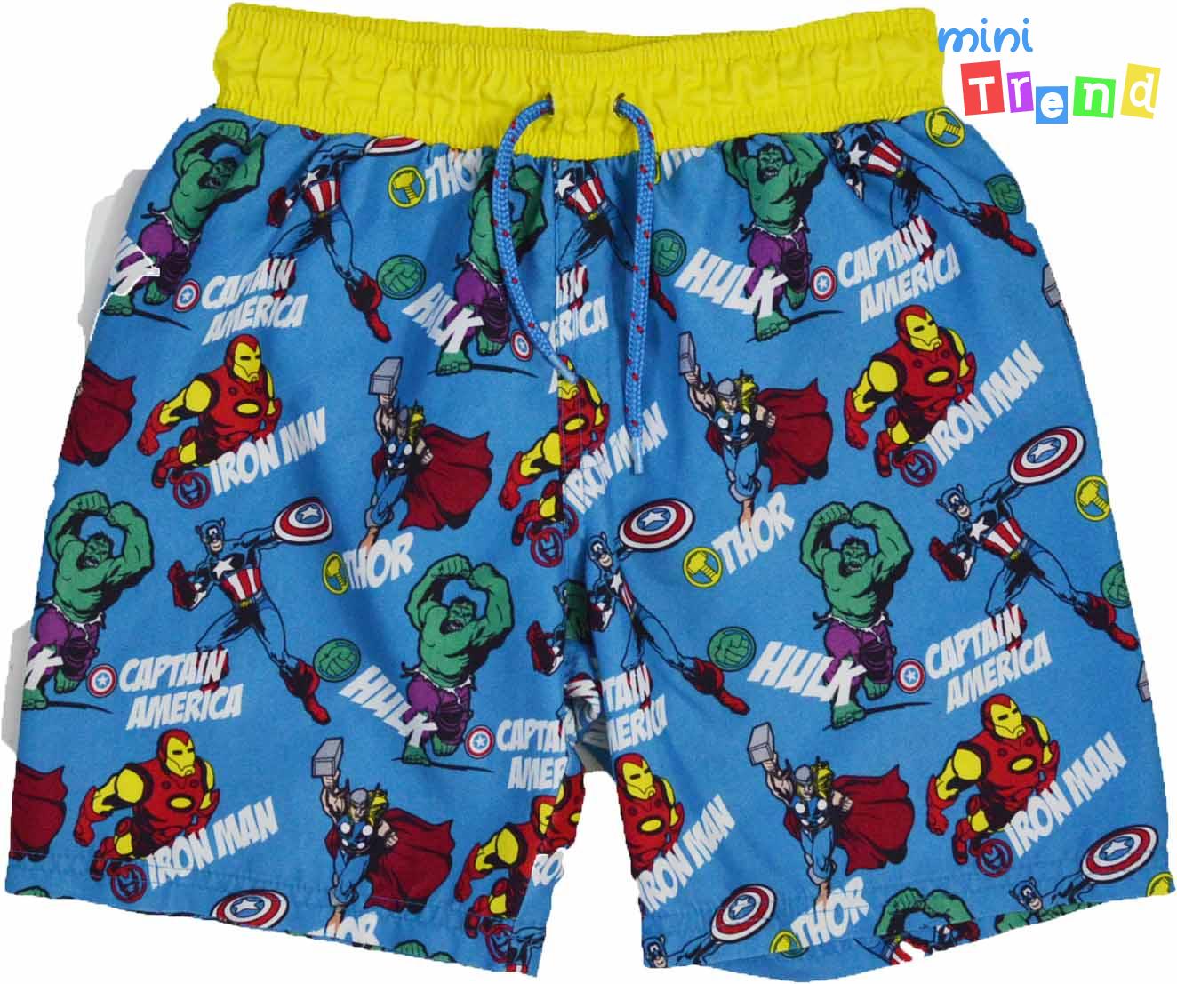 Primark Marvel mintás kék, belül hálós rövidnadrág 7-8év 3-Jó állapot