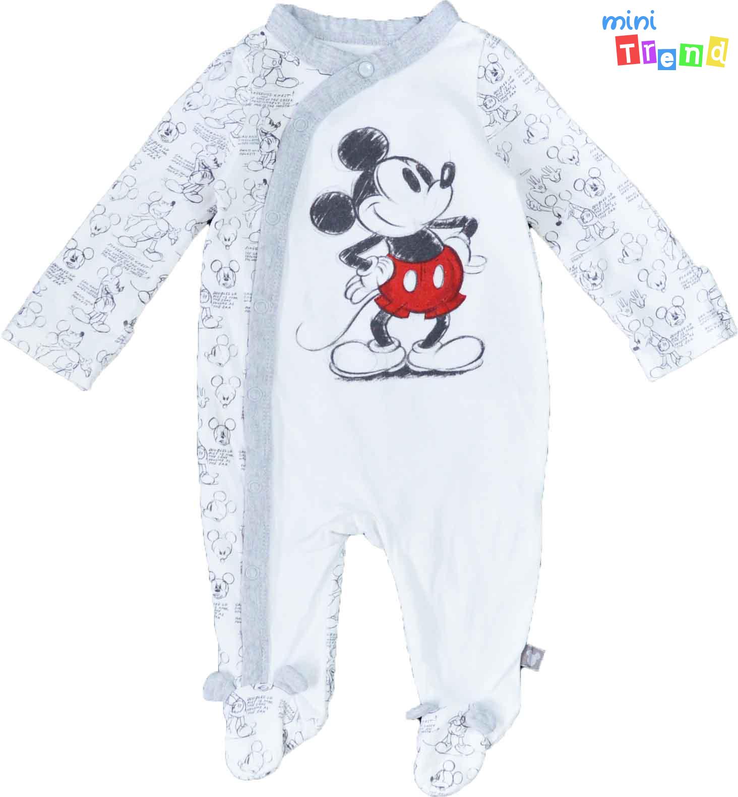 Tu Mickey mintás fehér rugdalózó 62 4-Hibátlan