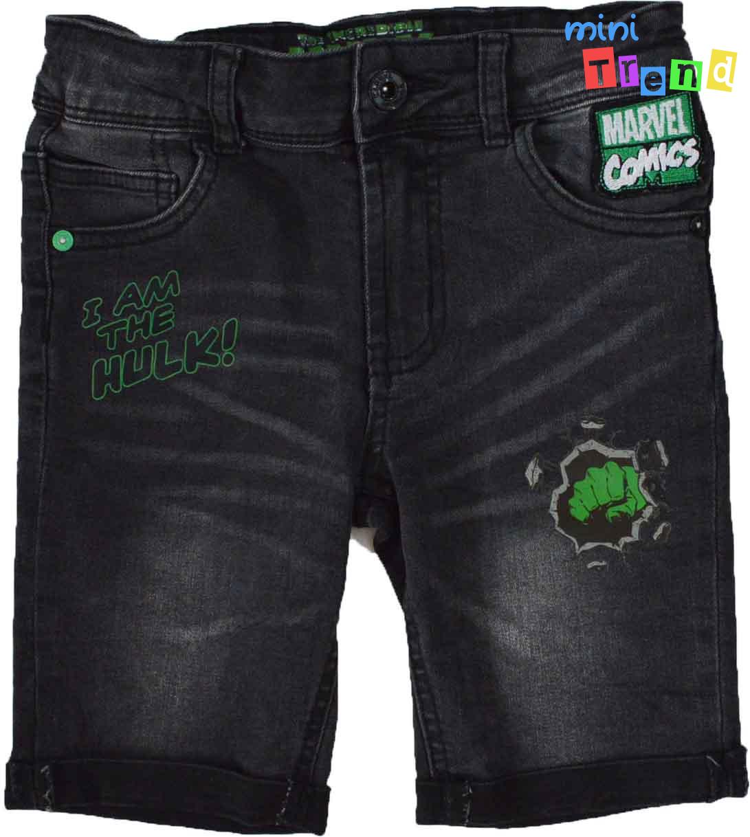 Denim Co. Hulk fekete farmer rövidnadrág 4-5év 4-Hibátlan
