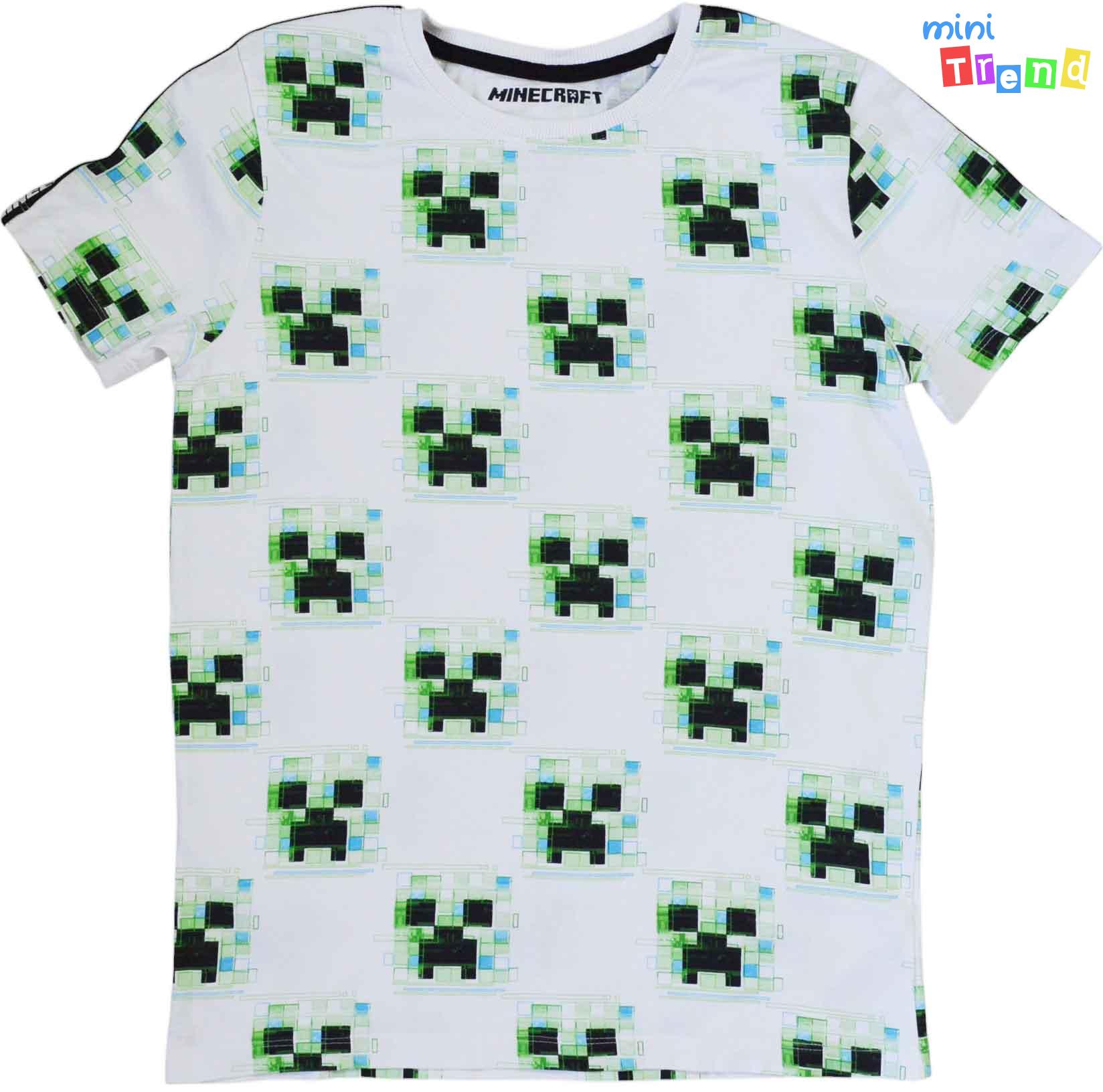 Next Minecraft mintás fehér póló 13év 4-Hibátlan