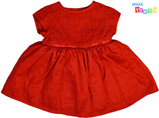 M&Co piros csipke-taft ruha 62 4-Hibátlan