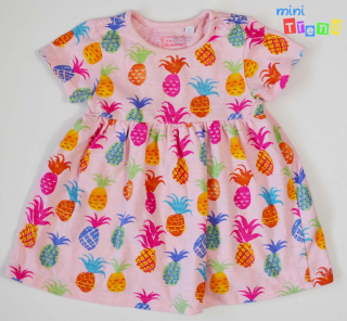 Bluezoo ananászos rózsaszín pamut ruha 68 4-Hibátlan