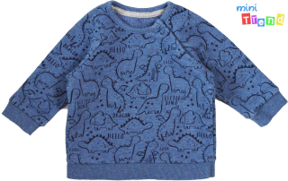 George dinó mintás kék pulóver 62 5-Újszerű