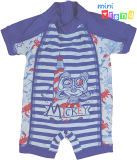 Matalan Mickey kék Upf40+ úszó ruha 68' 4-Hibátlan
