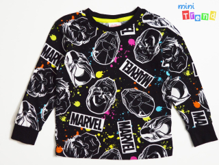 Matalan Marvel mintás fekete pizsi felső 2-3év 4-Hibátlan