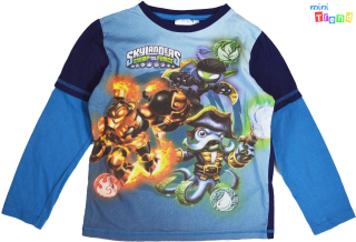F&F Skylanders sötétkék pizsifelső 7-8év' 4-Hibátlan