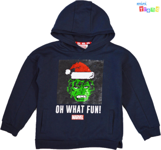 Primark Marvel simítós sötétkék pulóver 7-8év 4-Hibátlan