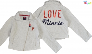 Disney Minnie szürke cipzáras pulóver/felső 9-10év 4-Hibátlan