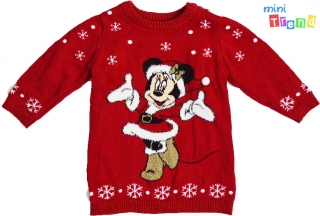 Disney Minnie bordó kötött ruha 68 5-Újszerű