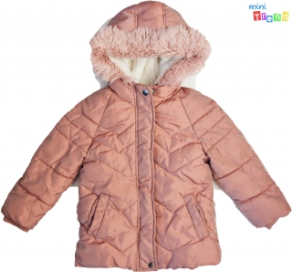 F&F rózsaszínes kabát 3-4év 3-Jó állapot(szálhúzások)