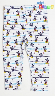 Disney Mickey mintás fehér pamut nadrág 92 4-Hibátlan