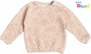 George Micimackó mintás rózsaszín vastag pulóver 86 5-Újszerű