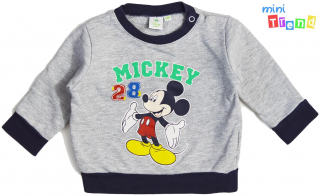 Disney mickey szürke pulóver 68 3-Jó állapot
