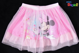 Disney Minnie rózsaszín tüllös szoknya 134 6-Új