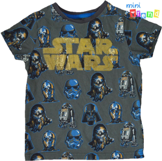 M&S Star Wars mintás szürke póló 5-6év 3-Jó állapot
