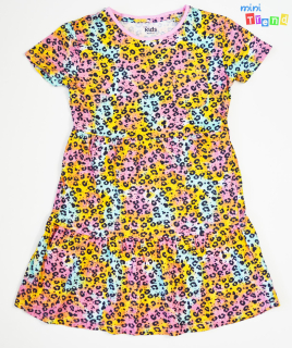 M&Co leopárd mintás színes ruha 8-9év 5-Újszerű