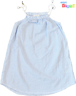 H&M kék-fehér csíkos ruha 6-7év 4-Hibátlan