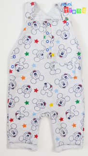 Primark Mickey mintás szürke kantáros nadrág 74 3-Jó állapot