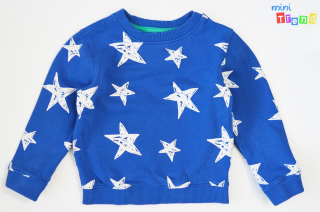 Mini Club csillag mintás kék pulóver 4-5év 3-Jó állapot