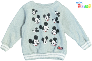 Next Mickey szürke pulóver 80 3-Jó állapot(kis kopás)
