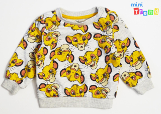 Primark Lion King mintás szürke pulóver 74 5-Újszerű