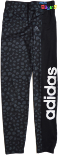 Adidas leopárd mintás fekete leggings 11-12év 4-Hibátlan