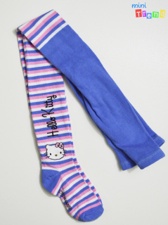 Hello Kittyi kék csíkos harisnyanadrág 6-8év 6-Új(címke nélküli)