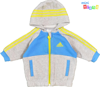Adidas kék-szürke cipzáras pulóvr 68 3-Jó állapot