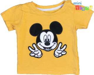 Primark Mickey mustár póló 74 4-Hibátlan(halvány folt)