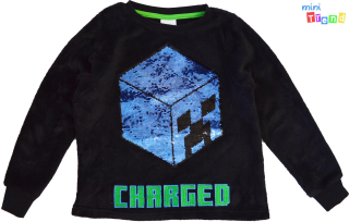 Matalan Minecraft fekete polár flső 9év 3-Jó állapot