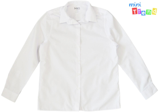 M&S fehér ing 12-13év 5-Újszerű